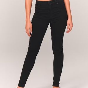 Abercrombie and Fitch Simone High Rise Jean Legging Black 27/ 4S